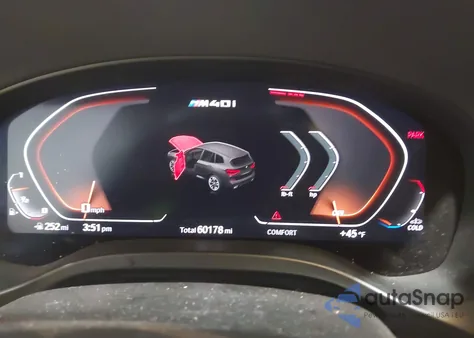 2020 BMW X3 M40I z USA, uszkodzony, nr VIN 5UXTY9C02L9C41887